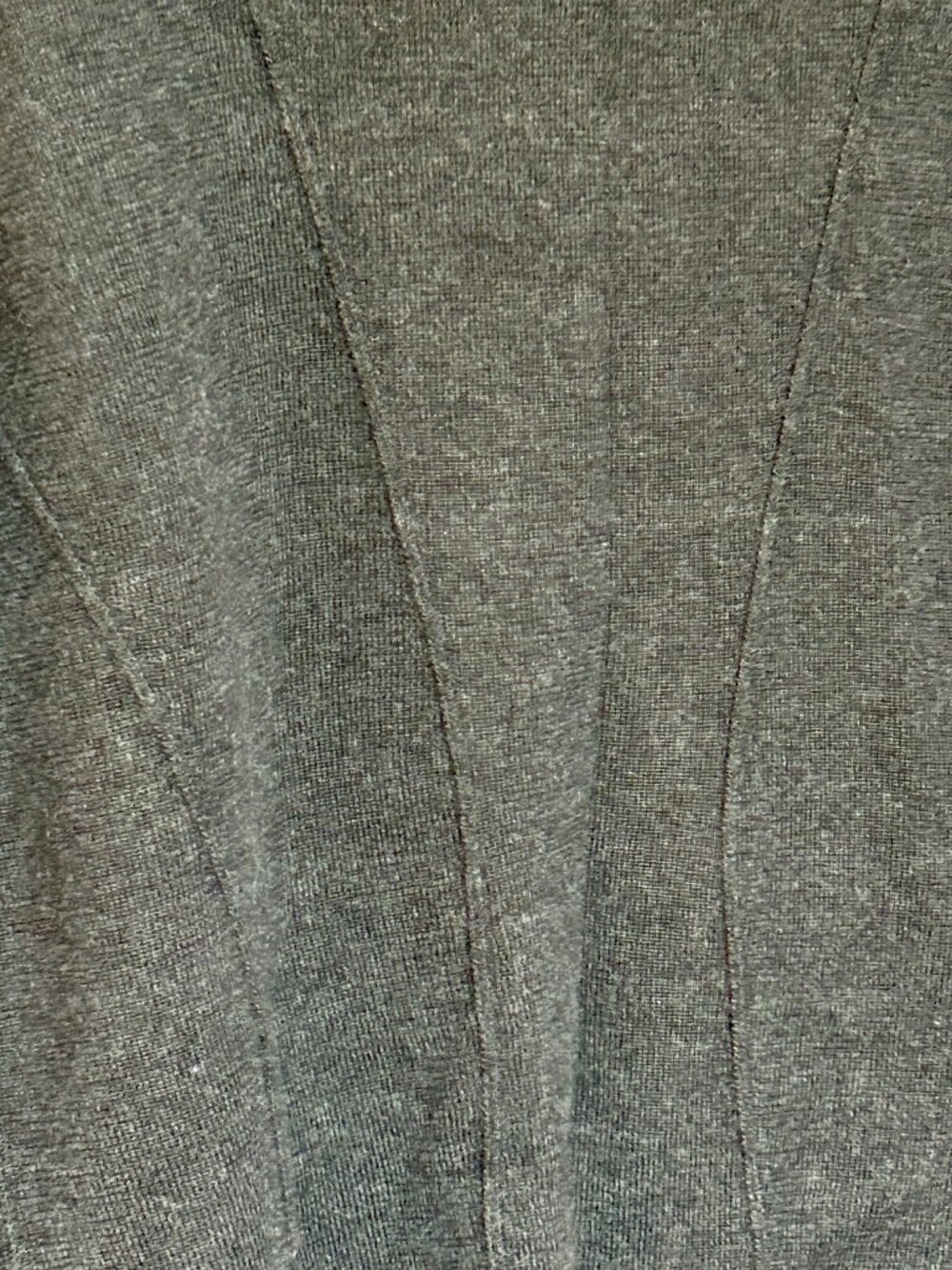 Eileen Fisher Charcoal Gray Merino Wool Open Front Cardigan 2X - Picture 5 of 8